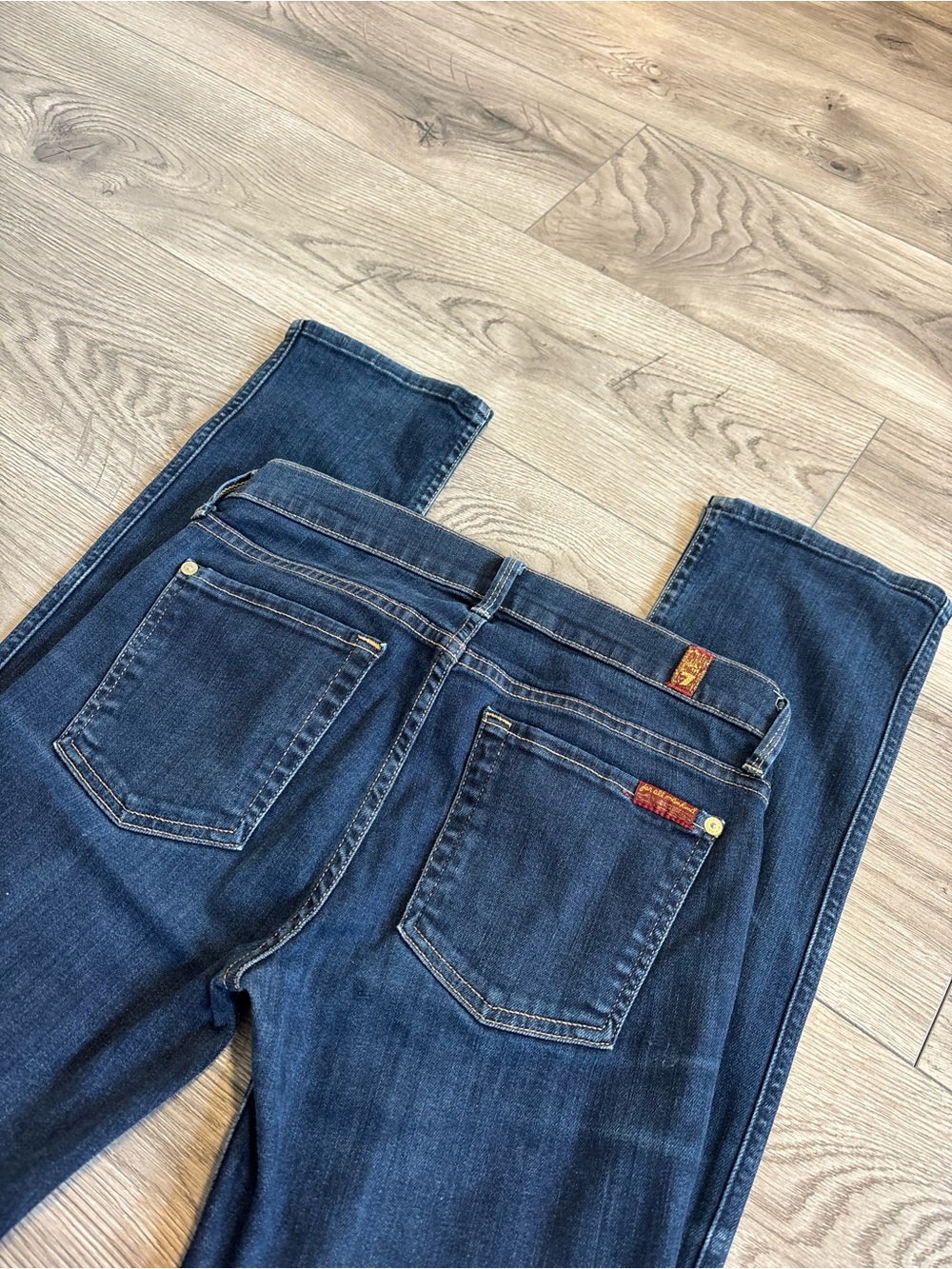 7 For All Mankind “The Modern Straight” Dark Wash Jeans Women’s Size 27 Vintage